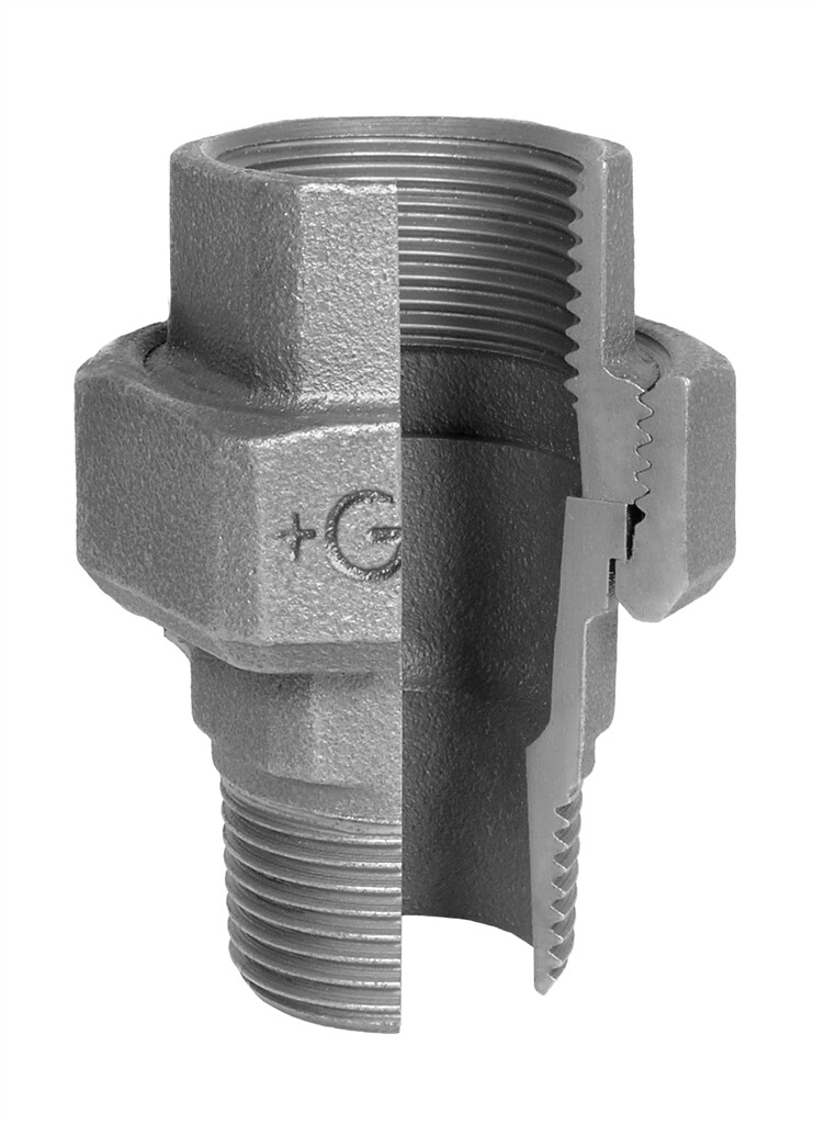GF  331  union 1 1/4" zinc-plated